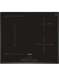 Placa Inducción - Bosch PIE875DC1E, 4 Zonas, 80 cm, Negro, Acabado Premium