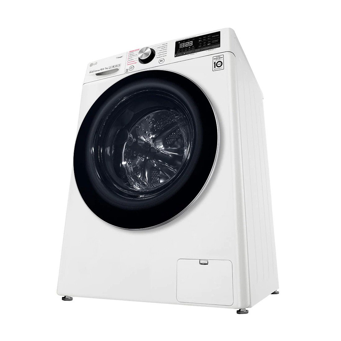 Lg D4R5010TSWS Lavadora secadora cm. 60 - lavado 10 kg - secado 6 kg -  blanco