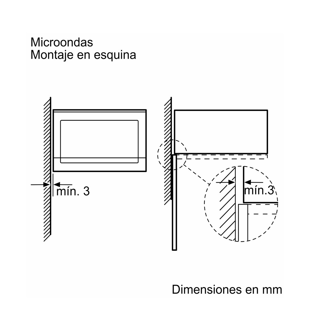 Microondas Balay integrable 59 x 38 cm Cristal blanco 3CG5175B2