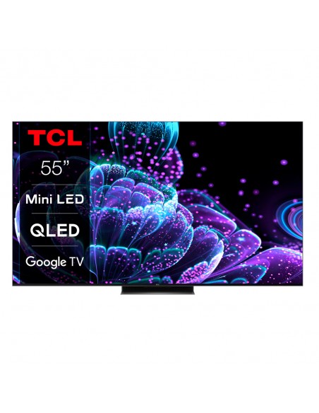 TV MiniLed - TCL 55C835, 55 pulgadas, 4K QLED, Google TV, Onkyo, HDR10+,  Dolby Vision, Negro