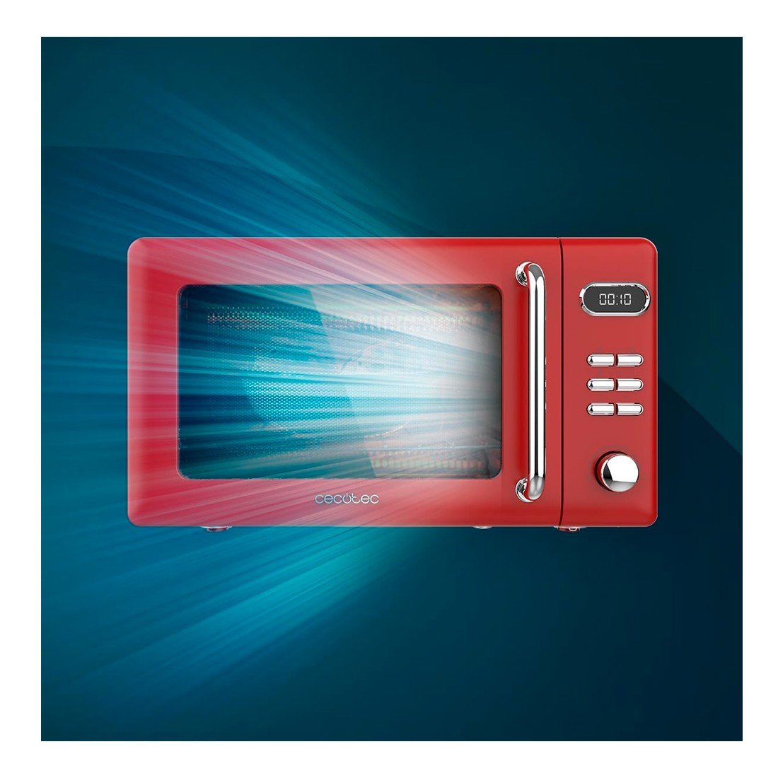 El mas barato  Cecotec 01715 proclean 5110 retro red microondas digital  con grill de 20 y 700 w.