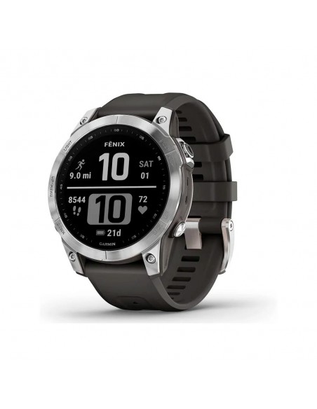 Garmin Fénix 7S Pro Reloj Smartwatch 42mm Plata con Correa Grafito